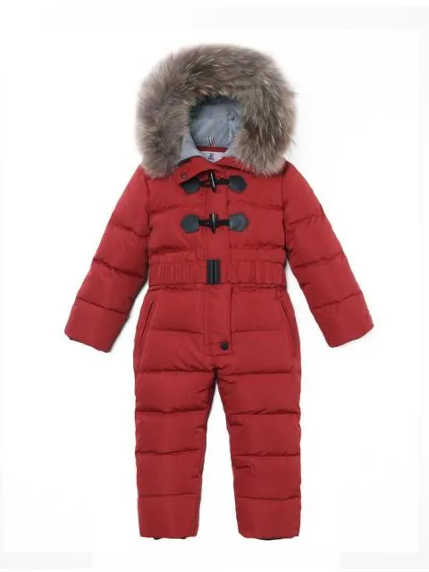 -30 Russia Winter Clothes Baby Girls Jackets Thicken Coats Children Snowsuit For Girls Hooded Children's Rompers Boys Outerwear