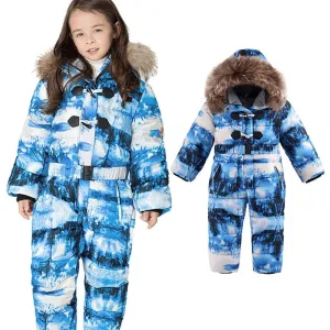 -30 Russia Winter Clothes Baby Girls Jackets Thicken Coats Children Snowsuit For Girls Hooded Children's Rompers Boys Outerwear