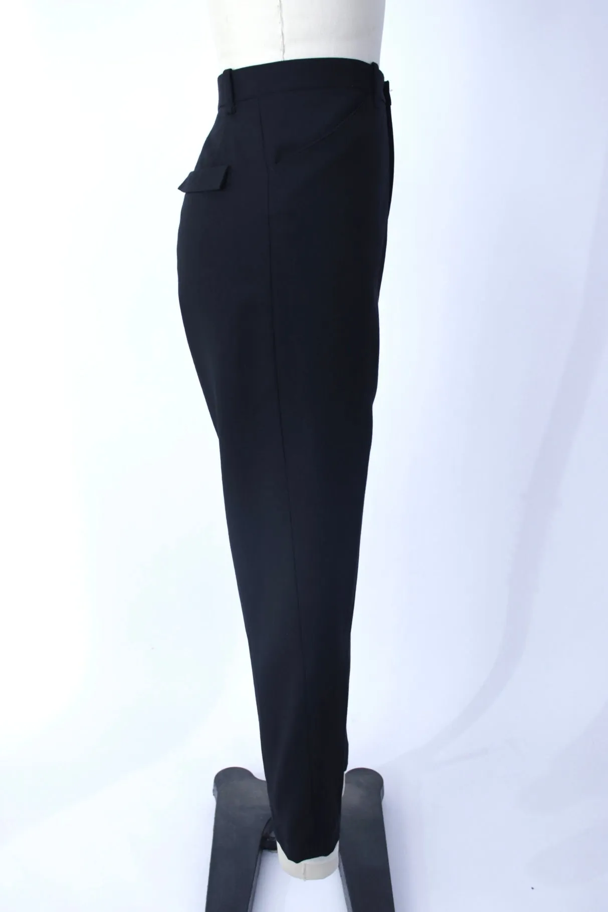 1990s Yohji Yamamoto Wool Asymmetrical Pantsuit