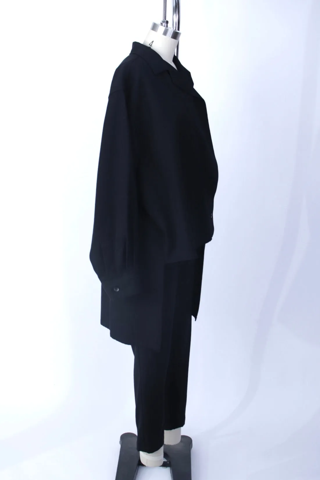 1990s Yohji Yamamoto Wool Asymmetrical Pantsuit