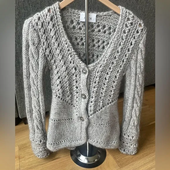 Allude chunky knit cardigan