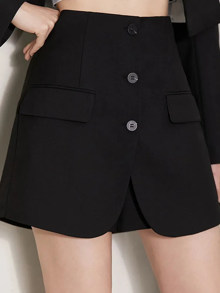 Amii Minimalism Women's Short Blazer Coat