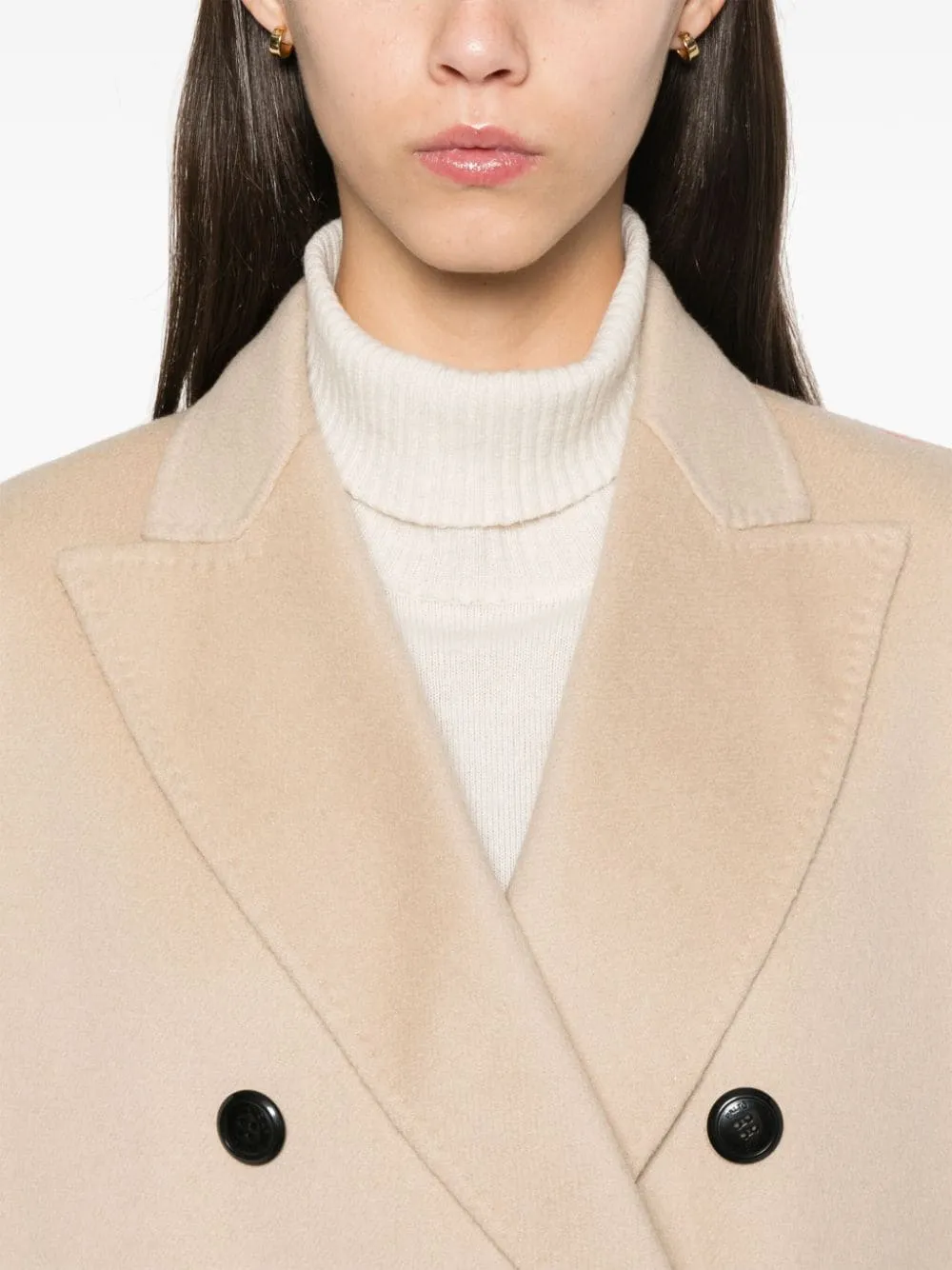 Arianna wool double-breasted coat