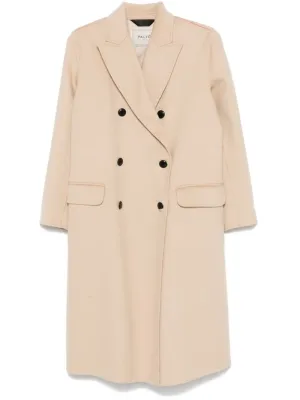 Arianna wool double-breasted coat