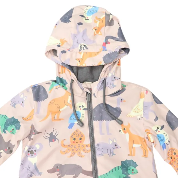 Australian Animal Rain Suit - Beige