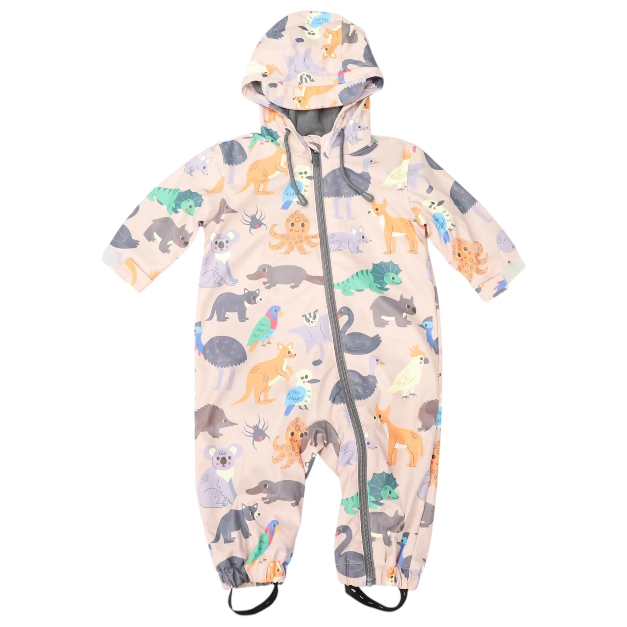Australian Animal Rain Suit - Beige
