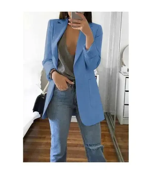 Autumn Women Casual Slim Blazers Suit Jacket Fashion Lady Office Suit