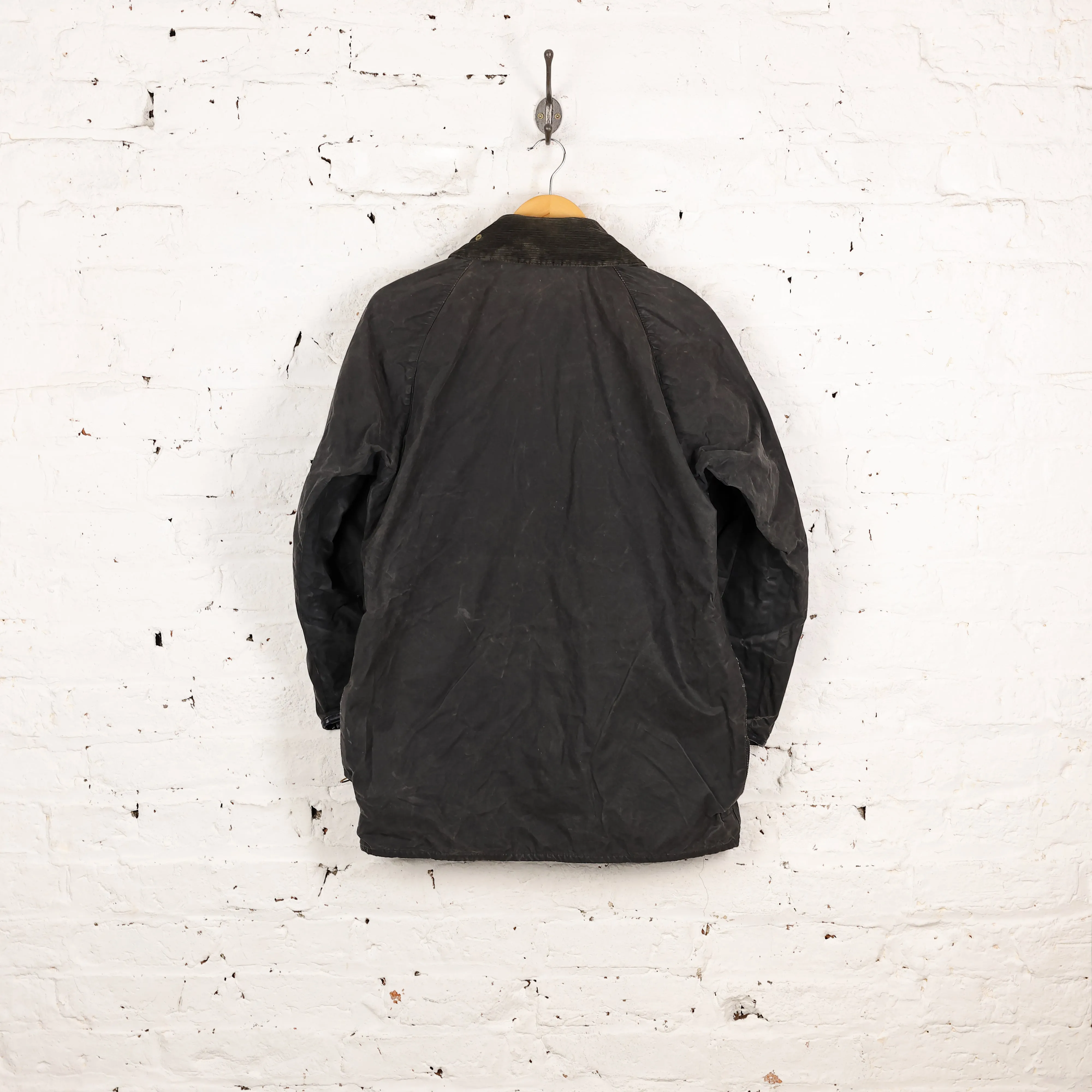 Barbour Bedale Wax Jacket Coat - Blue - XS