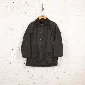 Barbour Bedale Wax Jacket Coat - Blue - XS
