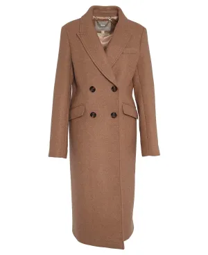 Barbour Marylin Wool Coat Camel