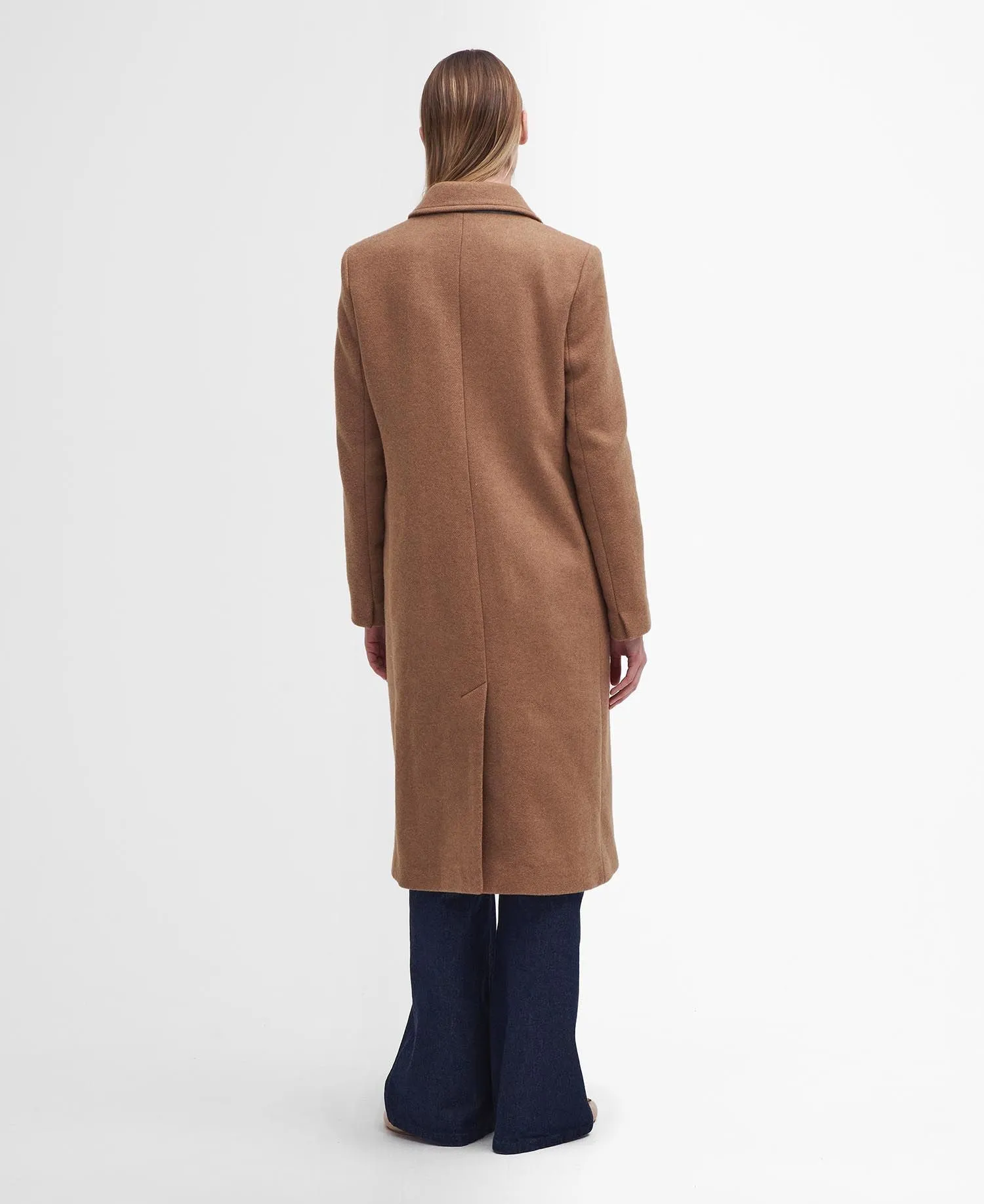 Barbour Marylin Wool Coat Camel