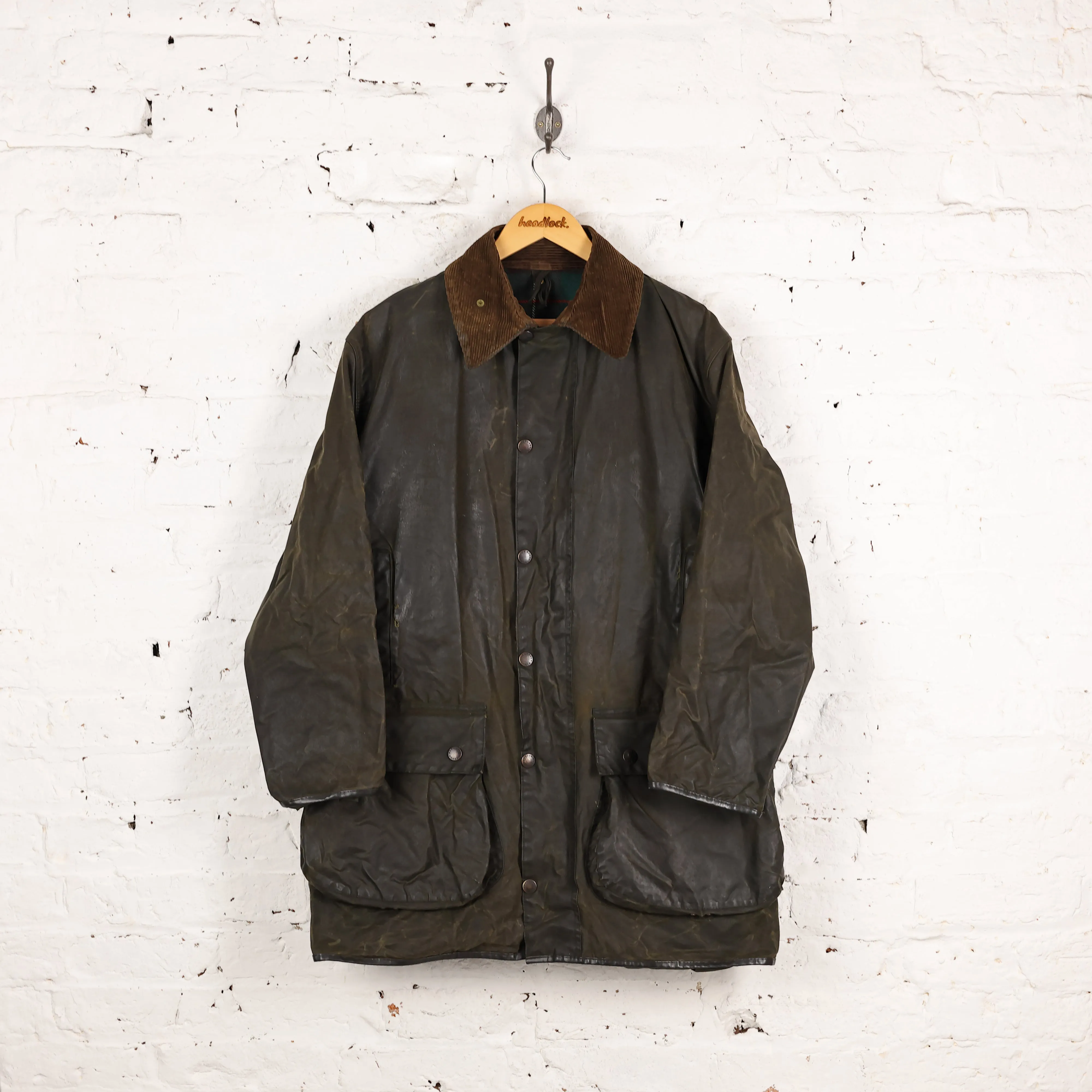 Barbour Northumbria Wax Jacket - Green - L