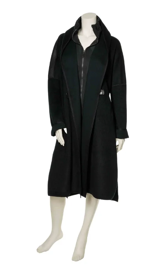 Beate Heymann Black Brushed Coat