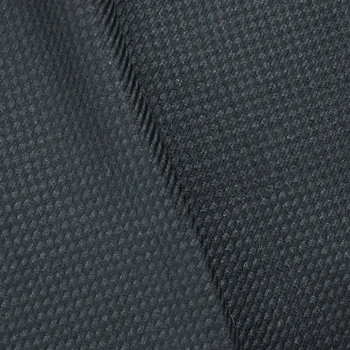 Black/Deep Gray Wool Blend Woven Twill Suiting Fabric