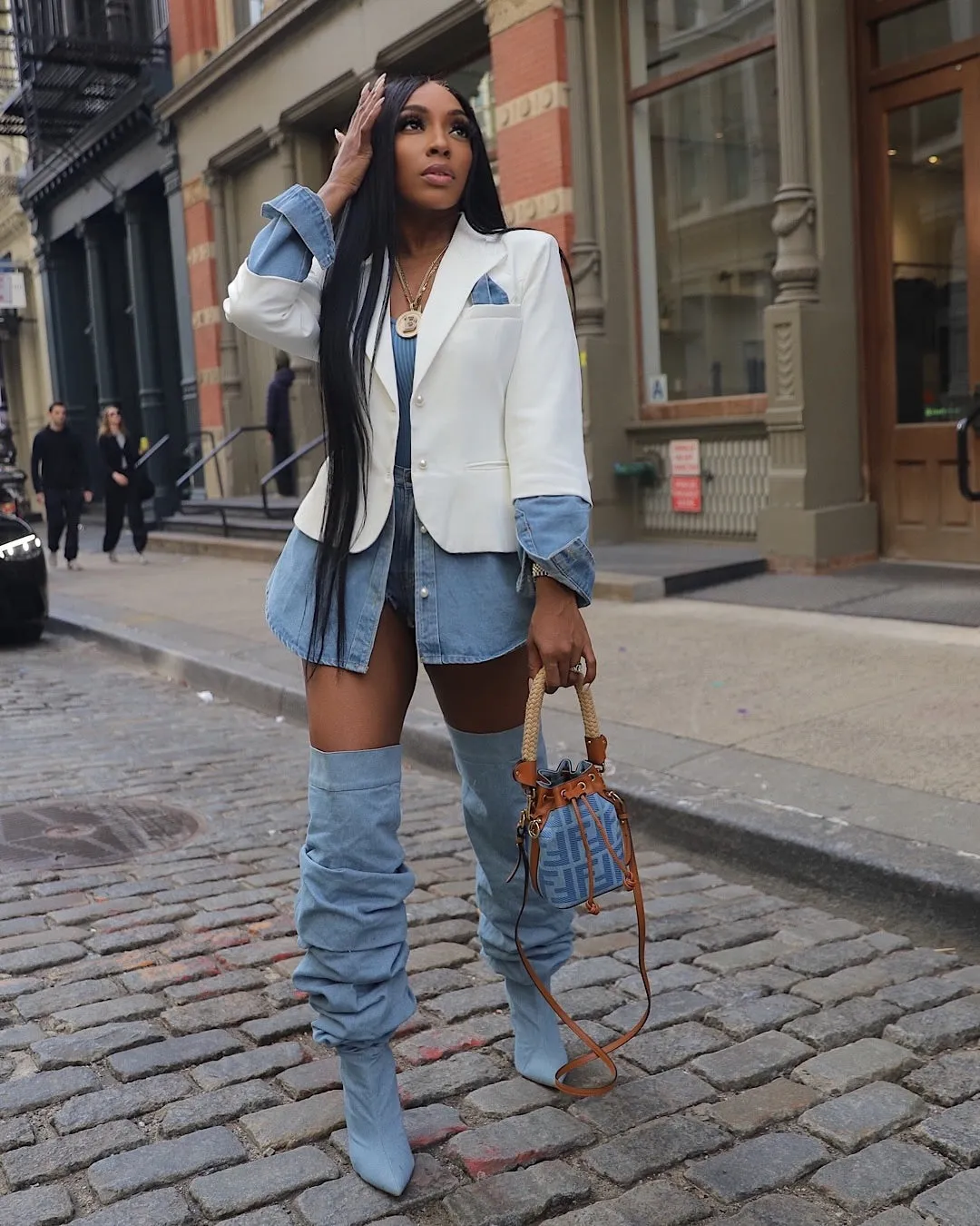 Blazing through Denim Blazer