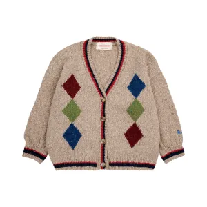 Bobo Diamonds Intarsia Cardigan