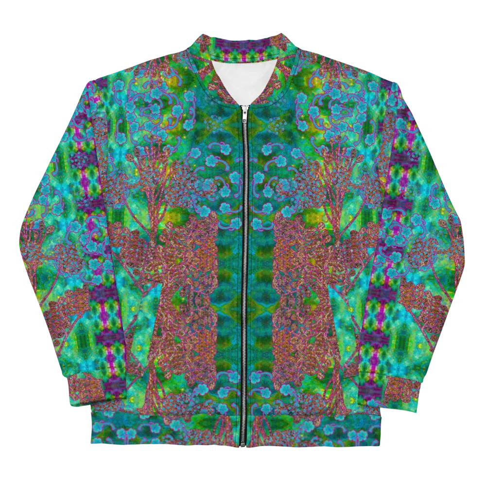 Bomber Jacket (Unisex)(WindSong Flower) RJSTH@Fabric#11 RJSTHW2022 RJS