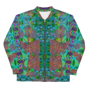 Bomber Jacket (Unisex)(WindSong Flower) RJSTH@Fabric#11 RJSTHW2022 RJS
