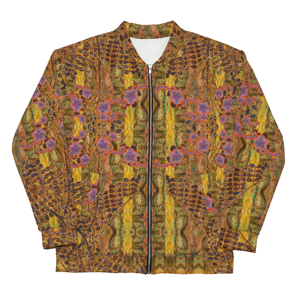 Bomber Jacket (Unisex)(WindSong Flower) RJSTH@Fabric#6 RJSTHW2022 RJS