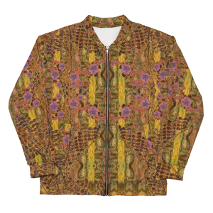 Bomber Jacket (Unisex)(WindSong Flower) RJSTH@Fabric#6 RJSTHW2022 RJS