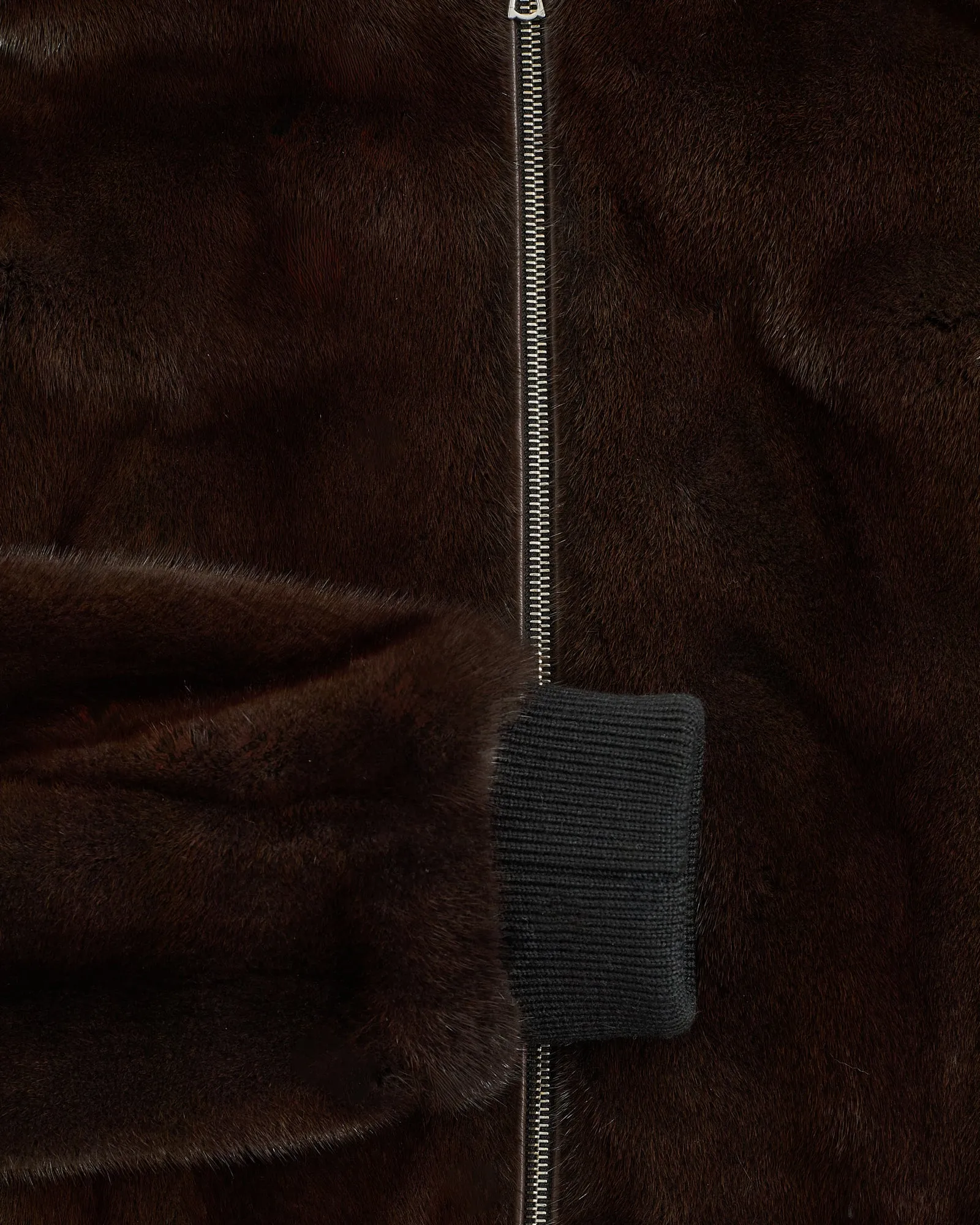 Bombers short mink fur jacket