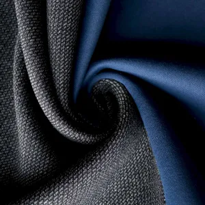 Bonded Wool Jersey Fabric - Grey