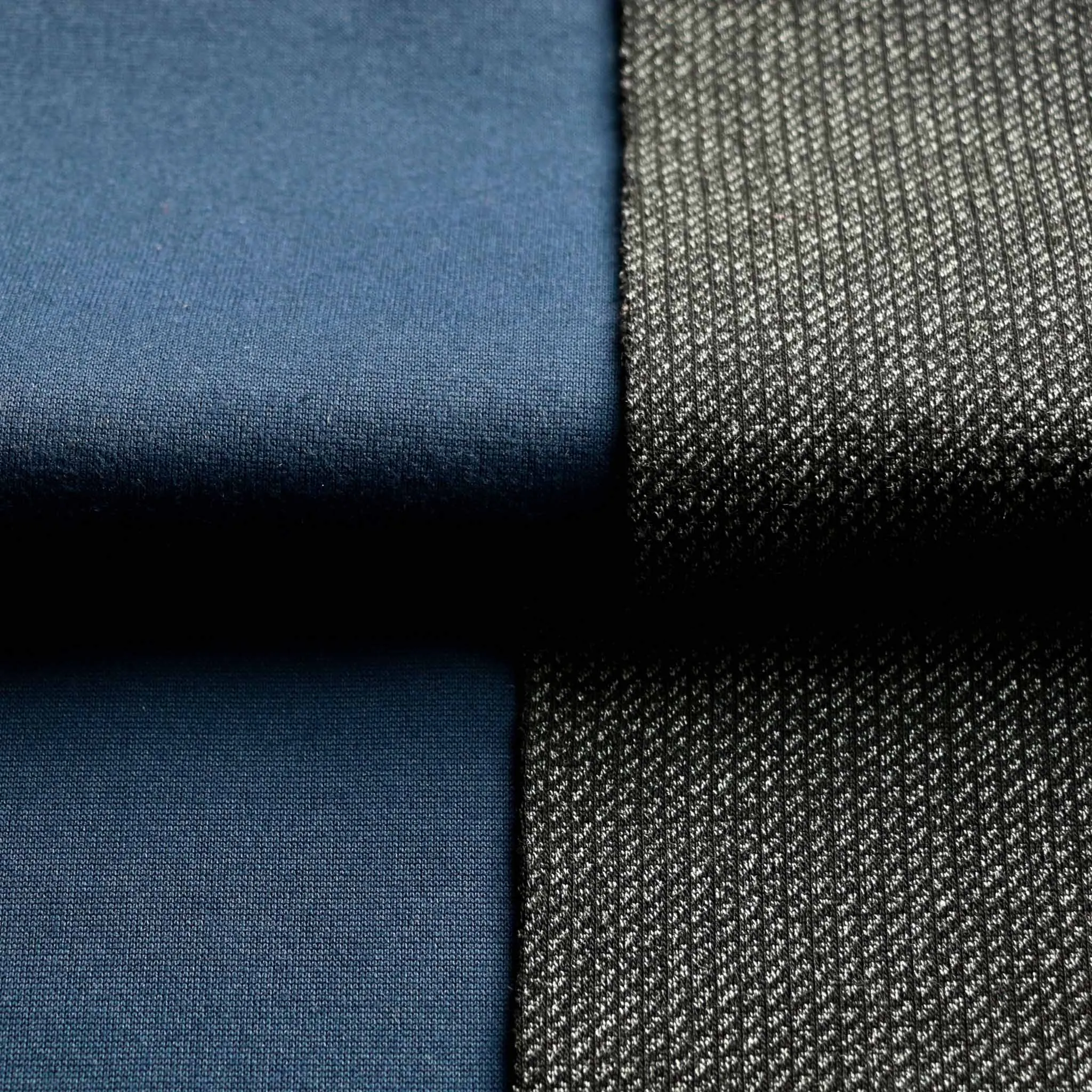 Bonded Wool Jersey Fabric - Grey