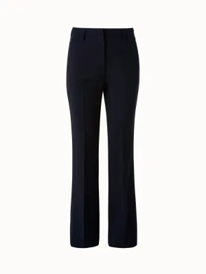 Bootcut Wool Double-Face Pants