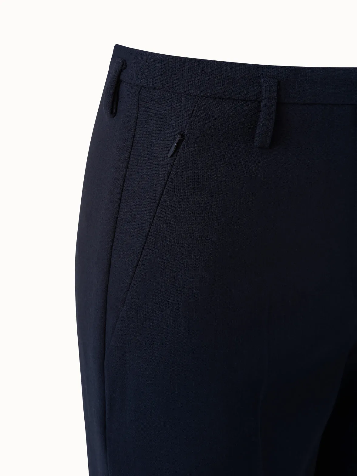 Bootcut Wool Double-Face Pants