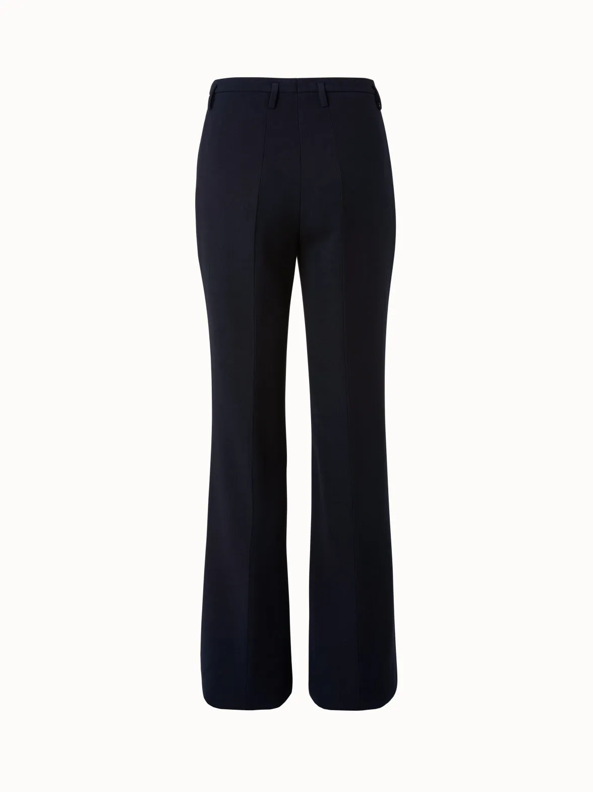 Bootcut Wool Double-Face Pants
