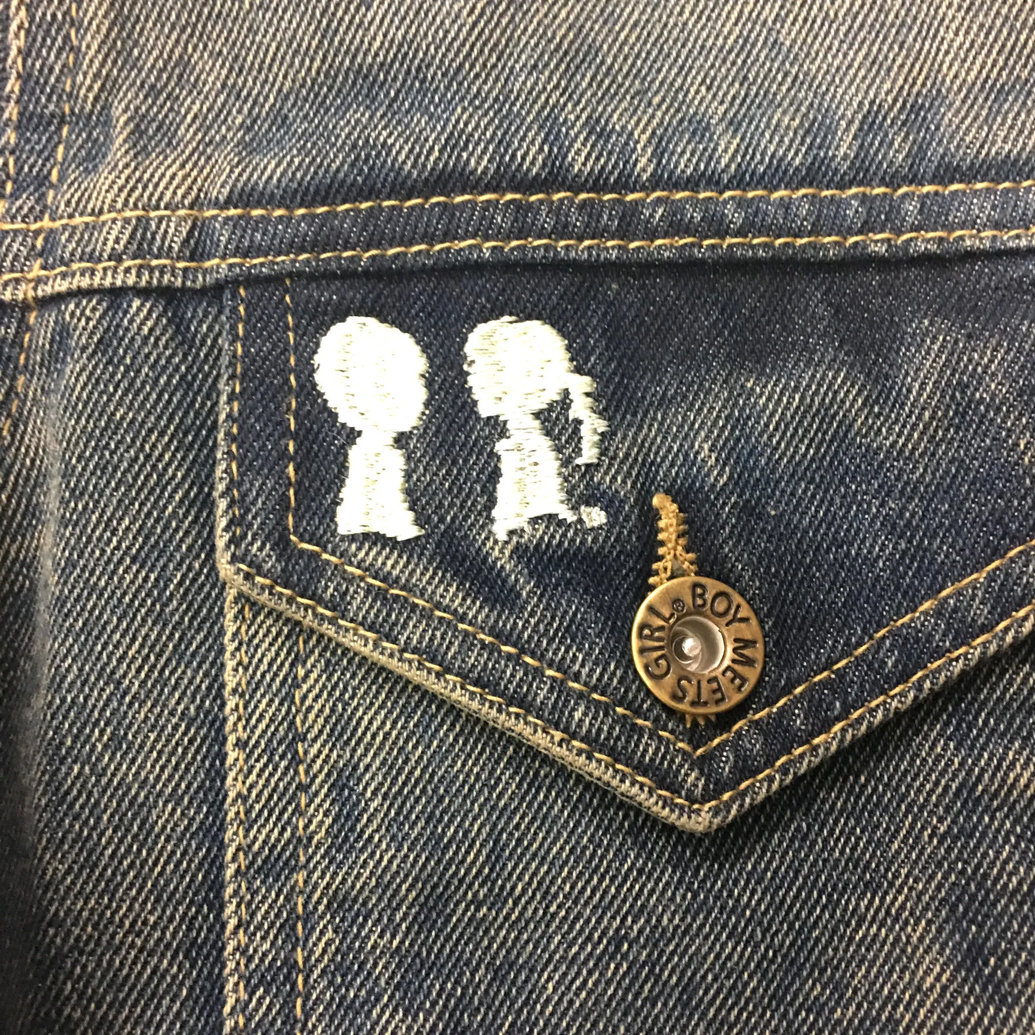 BOY MEETS GIRL® No Secrets Oversized Denim Jacket