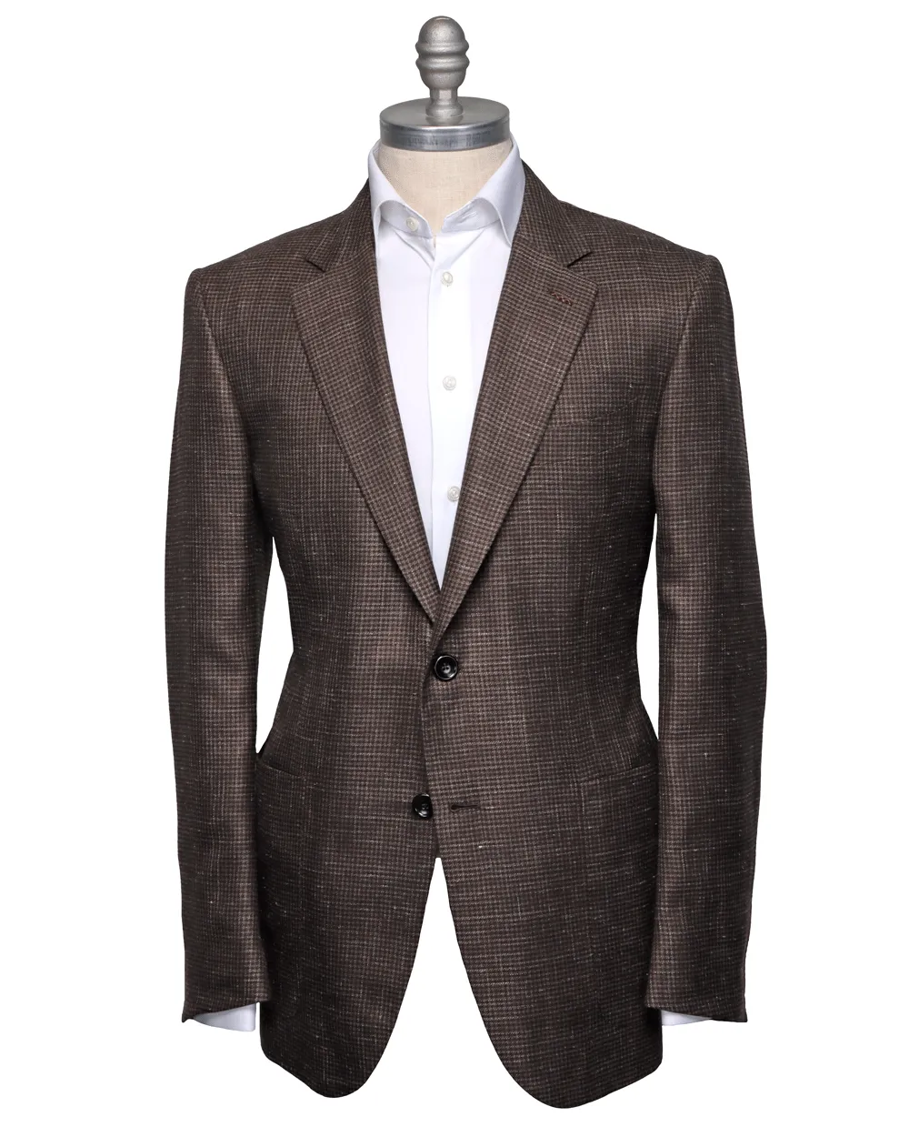 Brown Micro Houndstooth Sportcoat