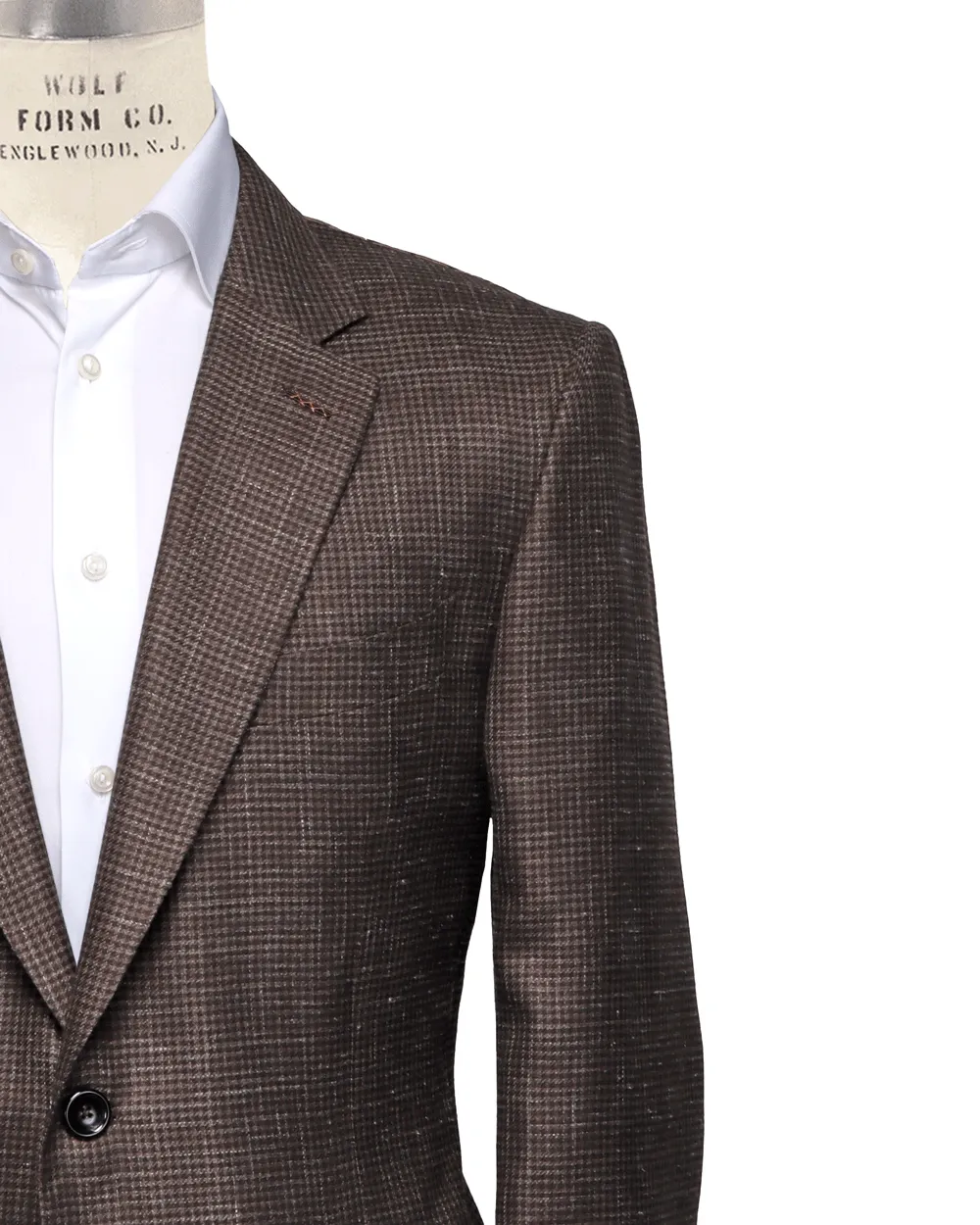 Brown Micro Houndstooth Sportcoat