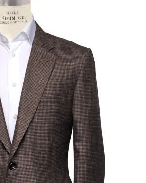 Brown Micro Houndstooth Sportcoat