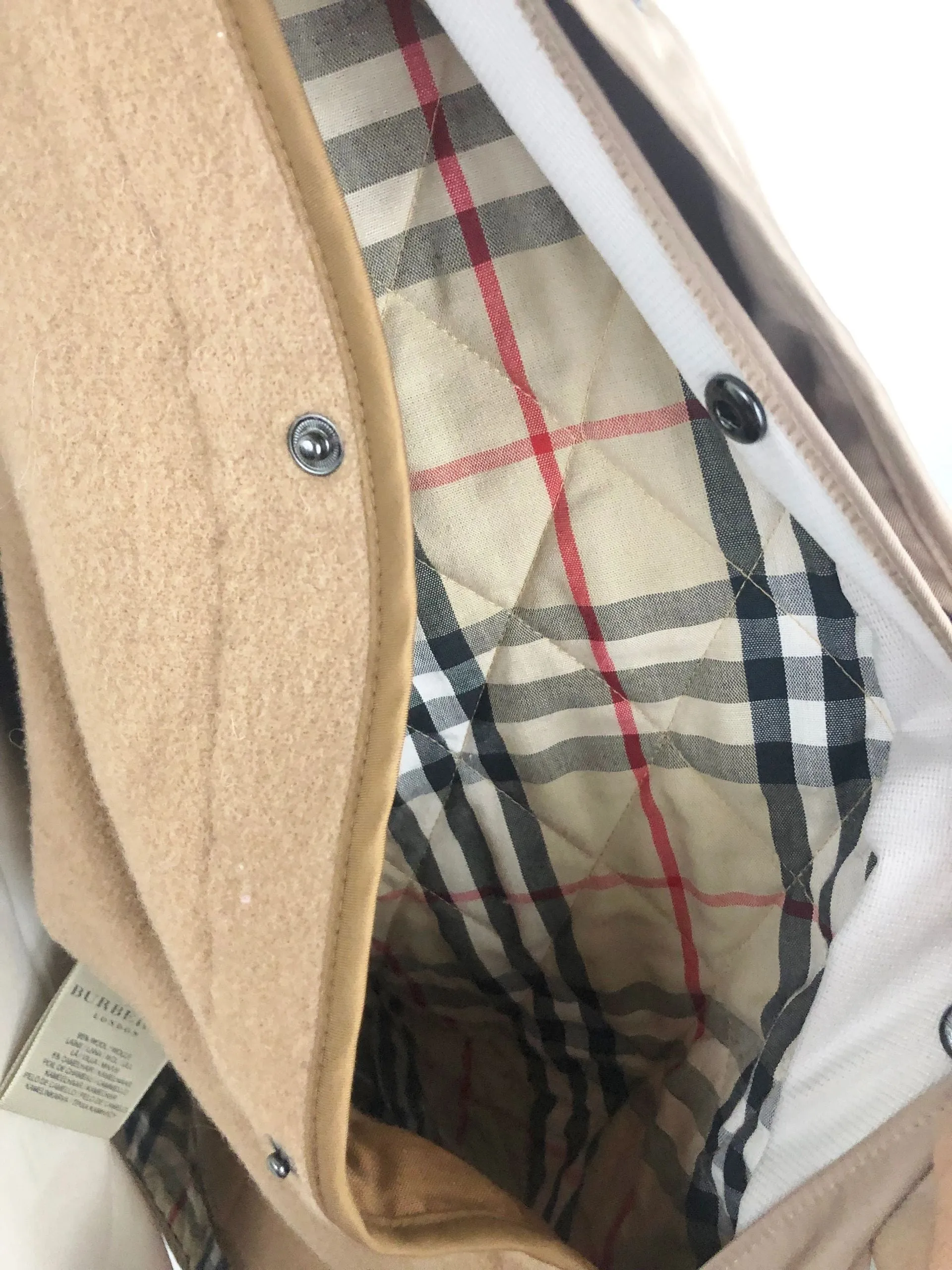 Burberry Quilted Jacket With Removable Vest Liner Size Xl