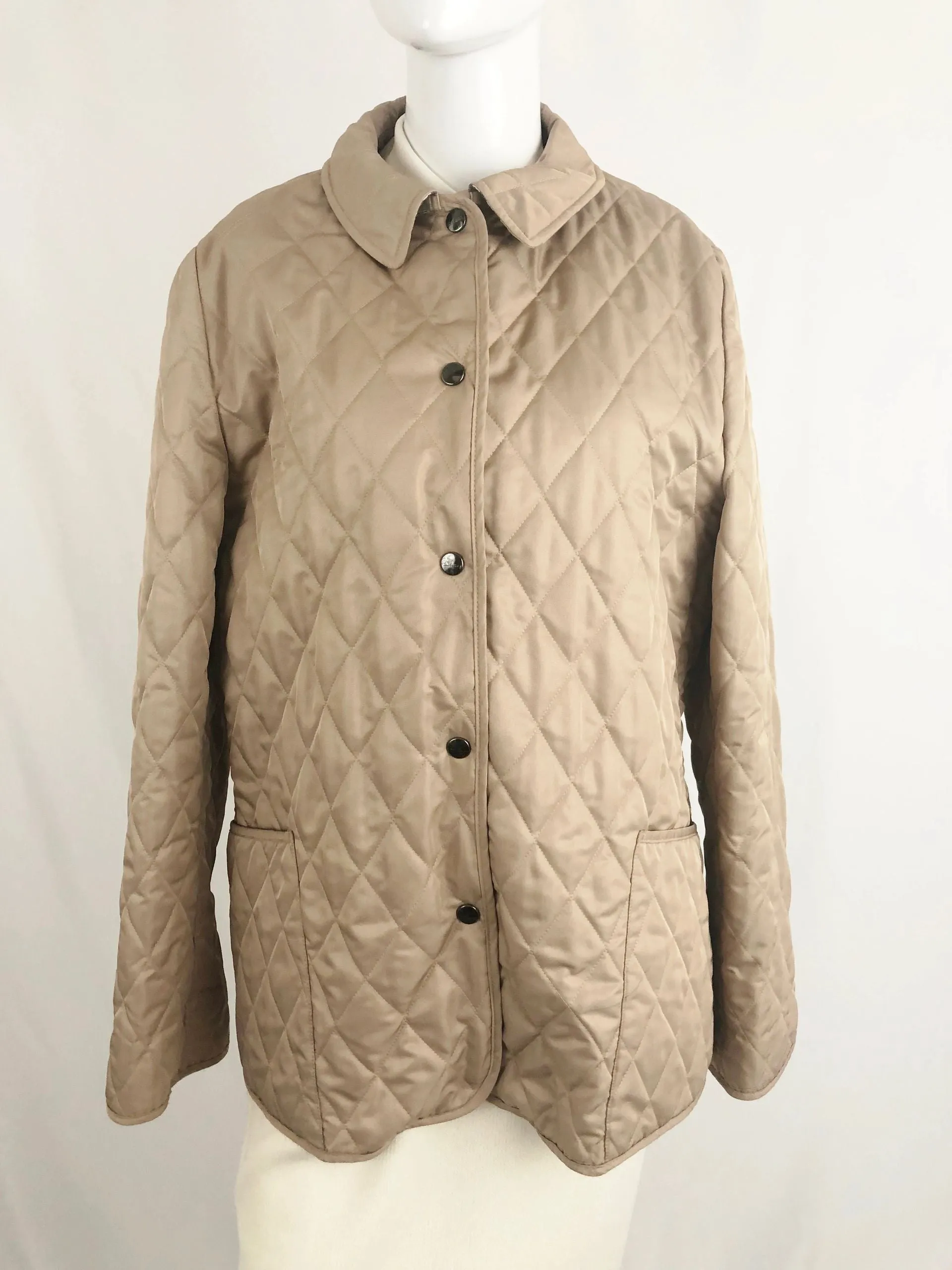 Burberry Quilted Jacket With Removable Vest Liner Size Xl