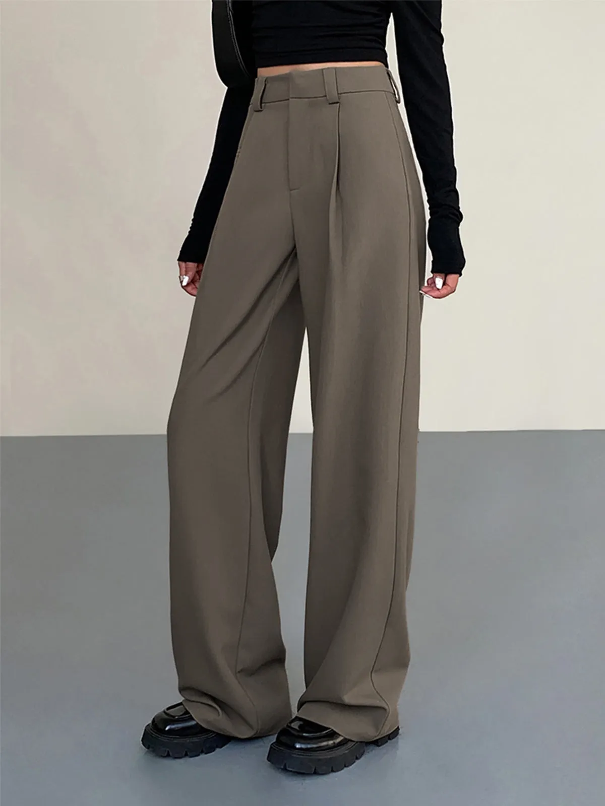 Business Casual Geplooide Dress Broek | Elena