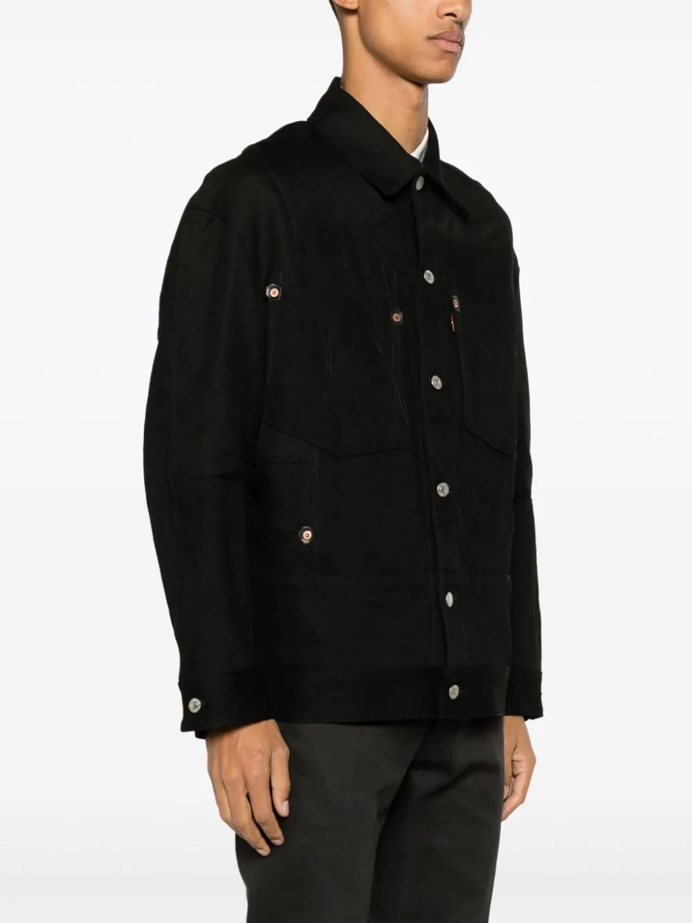 Buttoned shirt jacket