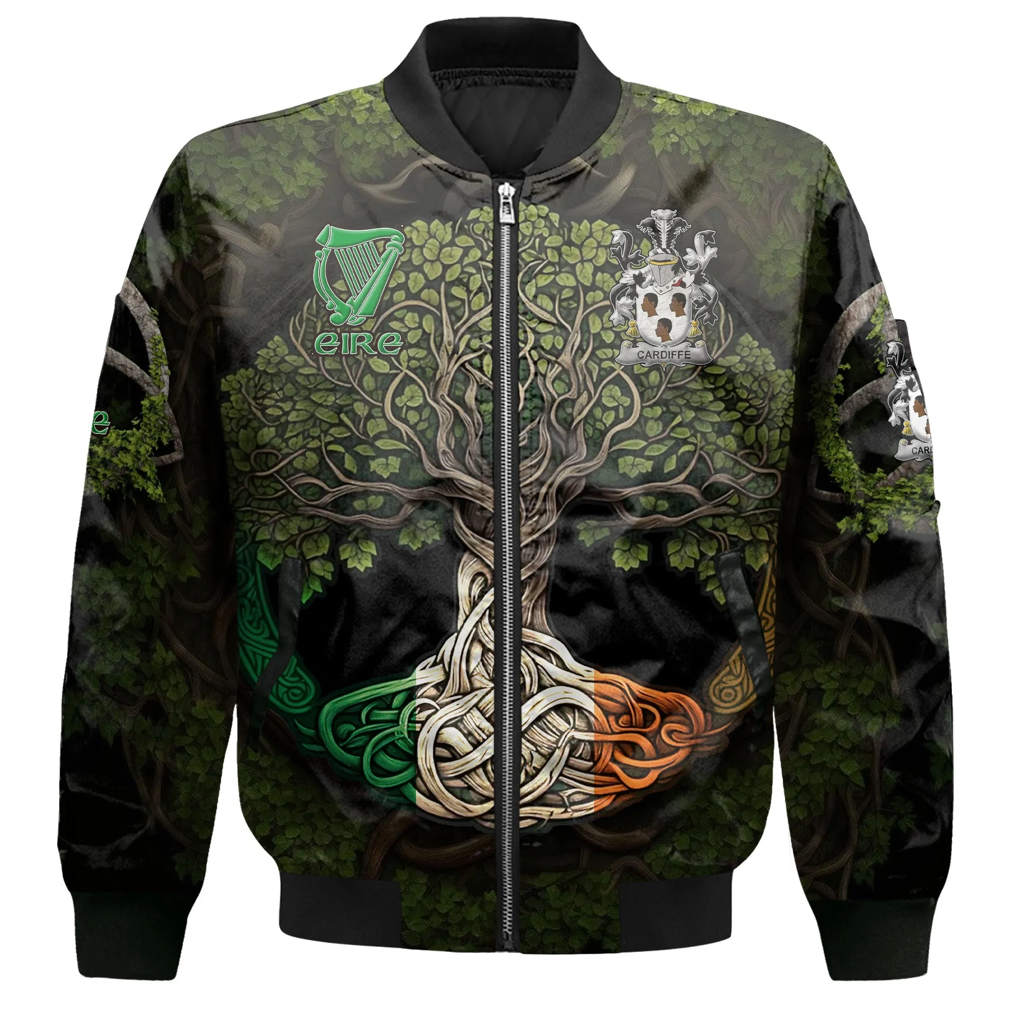 Cardiffe Bomber Jackets Ireland Is My Root Style