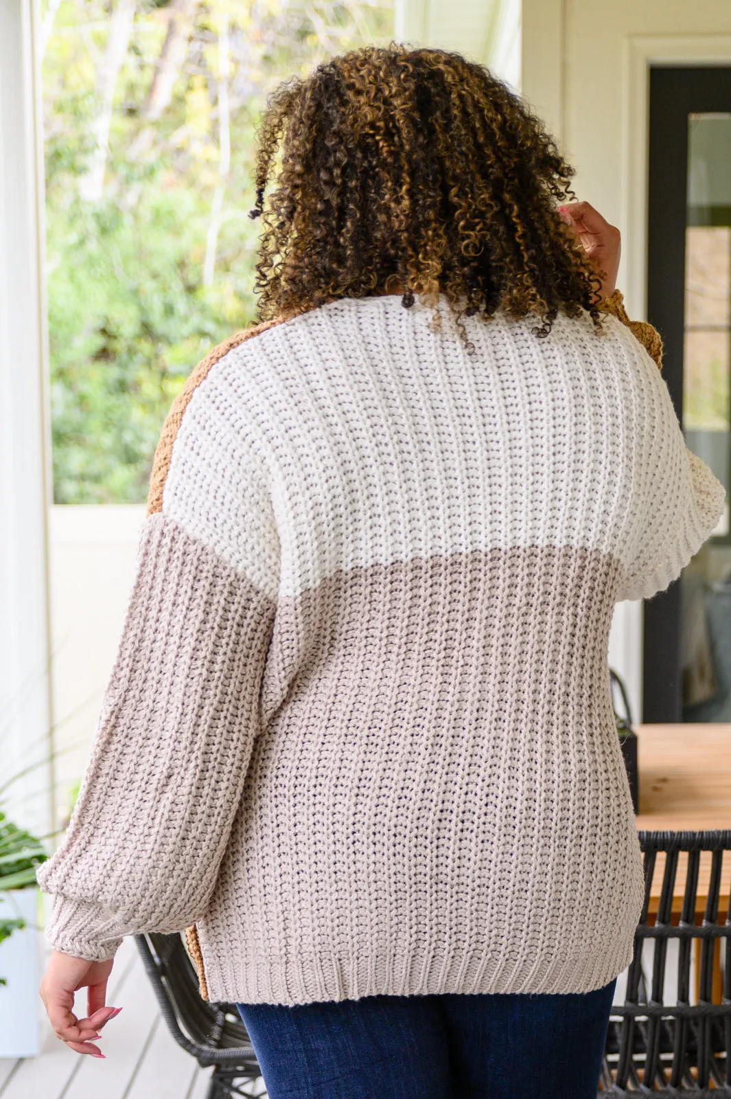 Carry On For Love Color Block Knit Cardigan