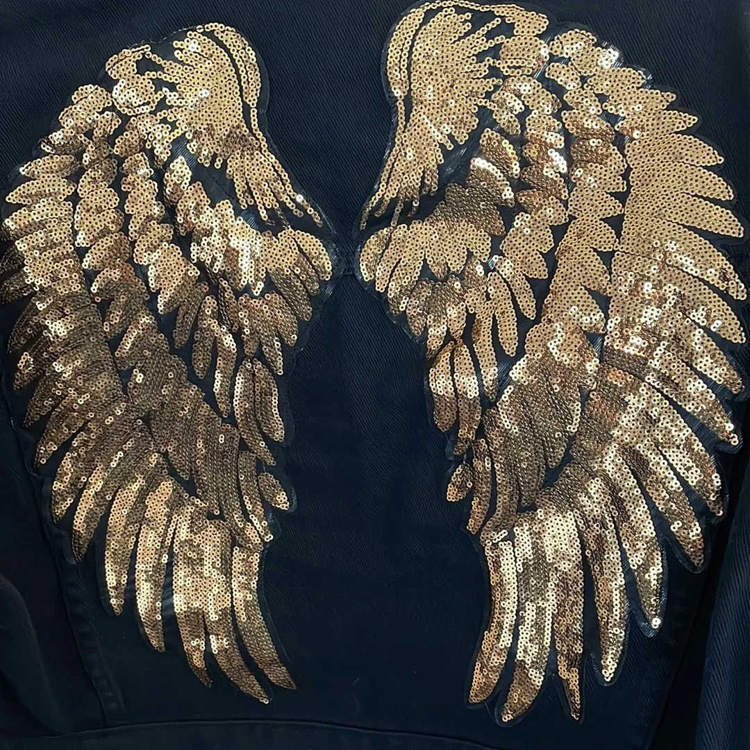 Cascade Denim Jacket Diamond Fringe