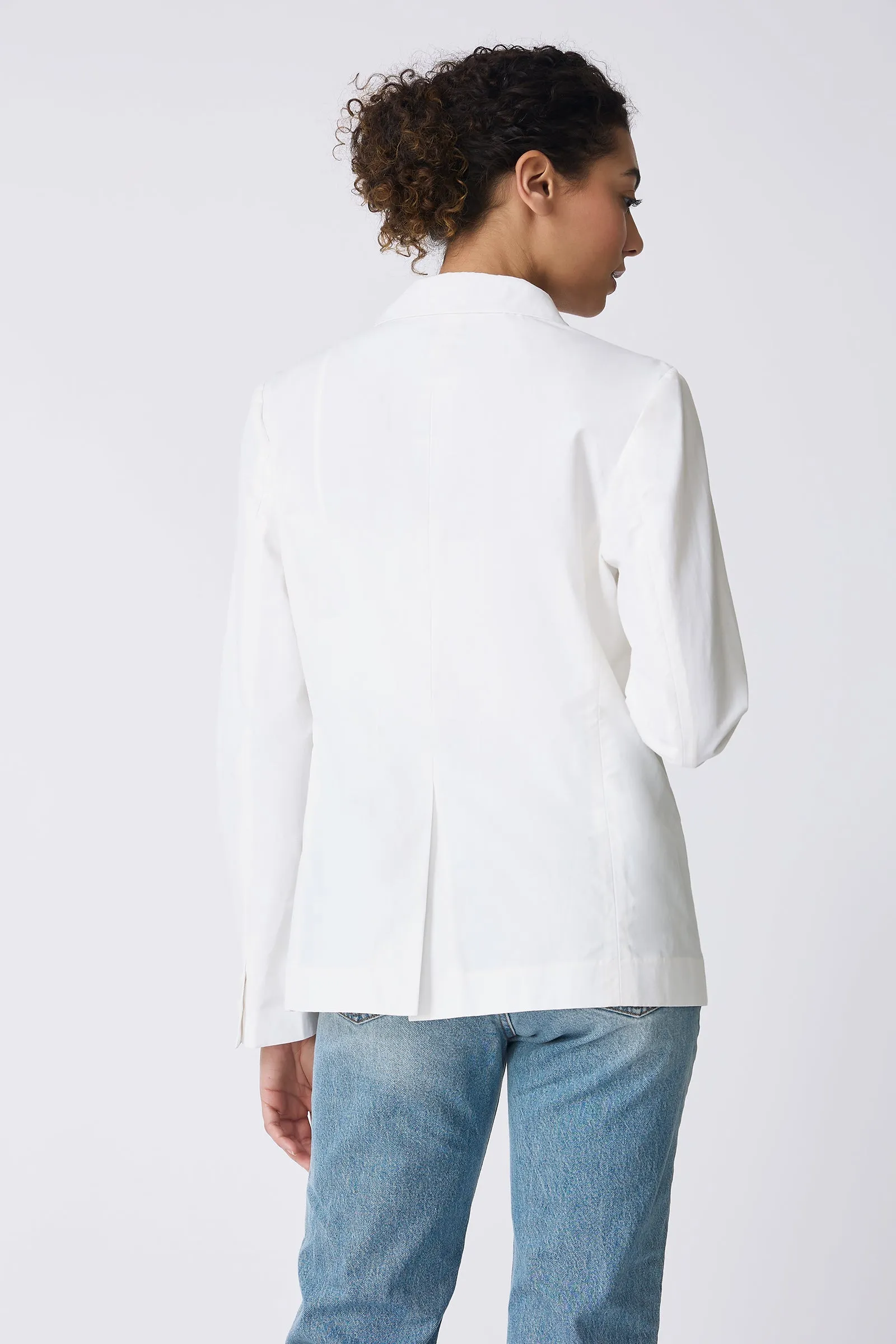 Castel Patch Pocket Blazer - Ecru