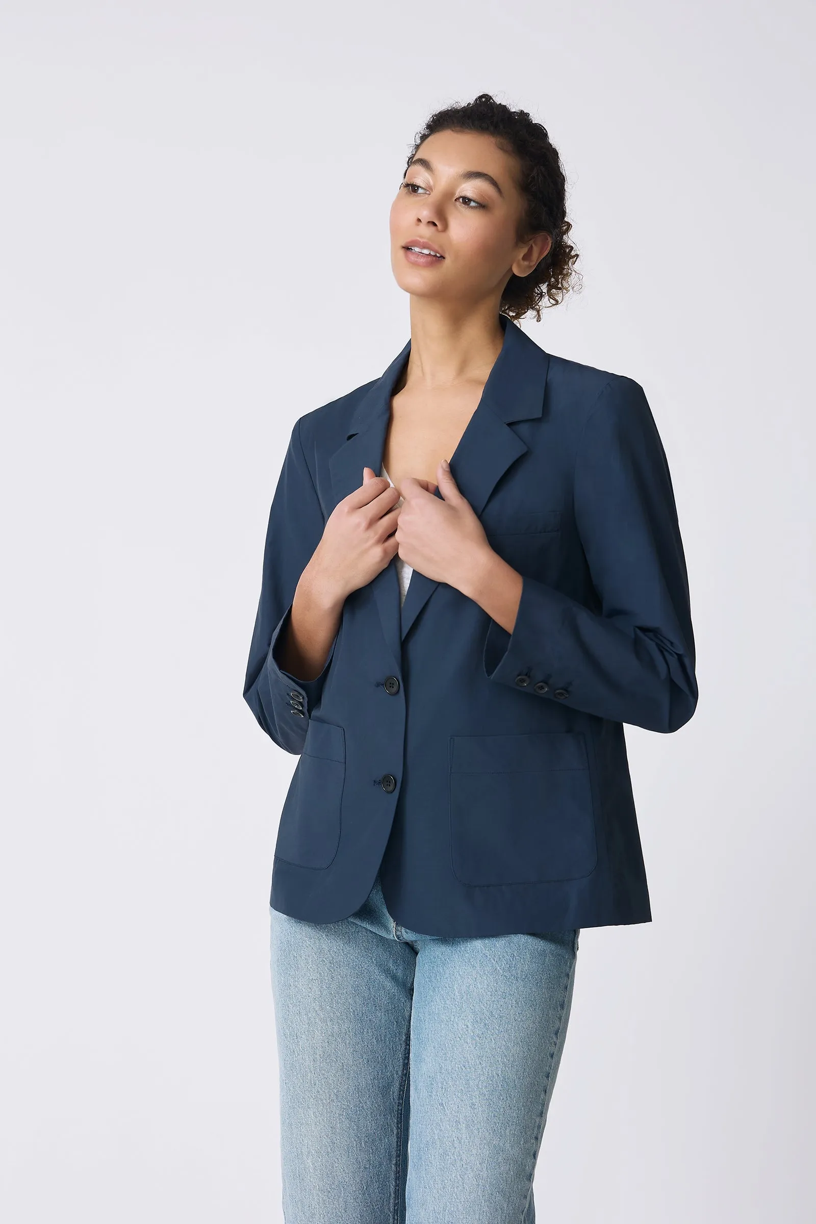Castel Patch Pocket Blazer - Summer Navy