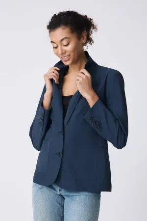 Castel Patch Pocket Blazer - Summer Navy