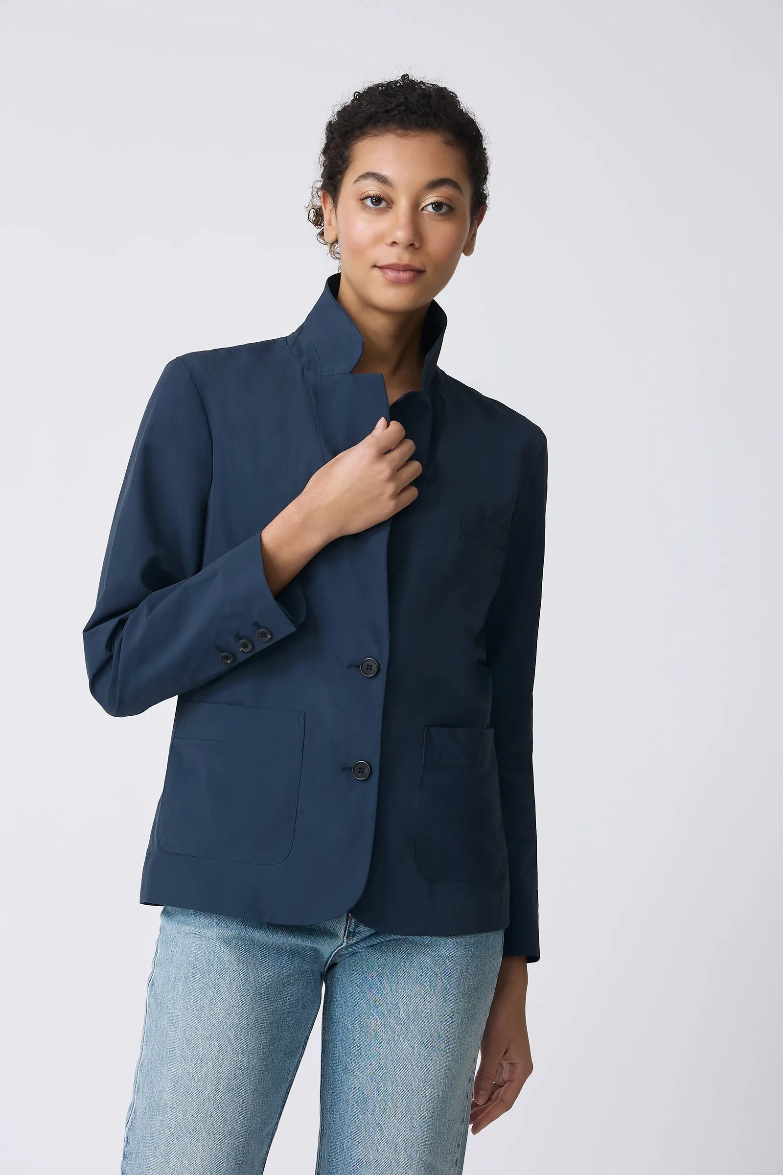 Castel Patch Pocket Blazer - Summer Navy