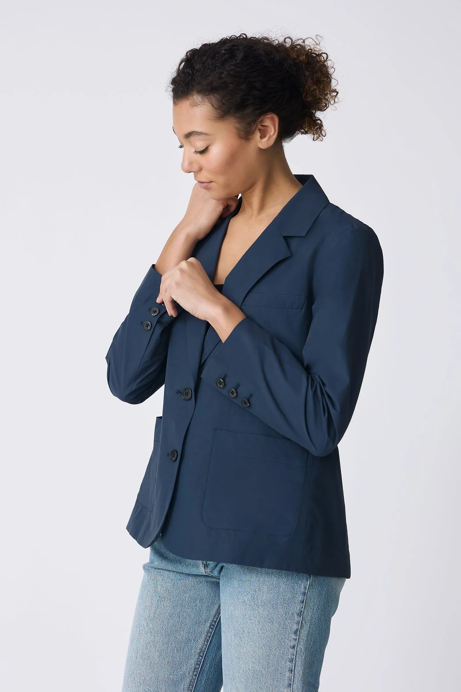 Castel Patch Pocket Blazer - Summer Navy