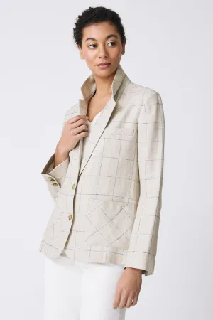 Castel Patch Pocket Blazer - Windowpane