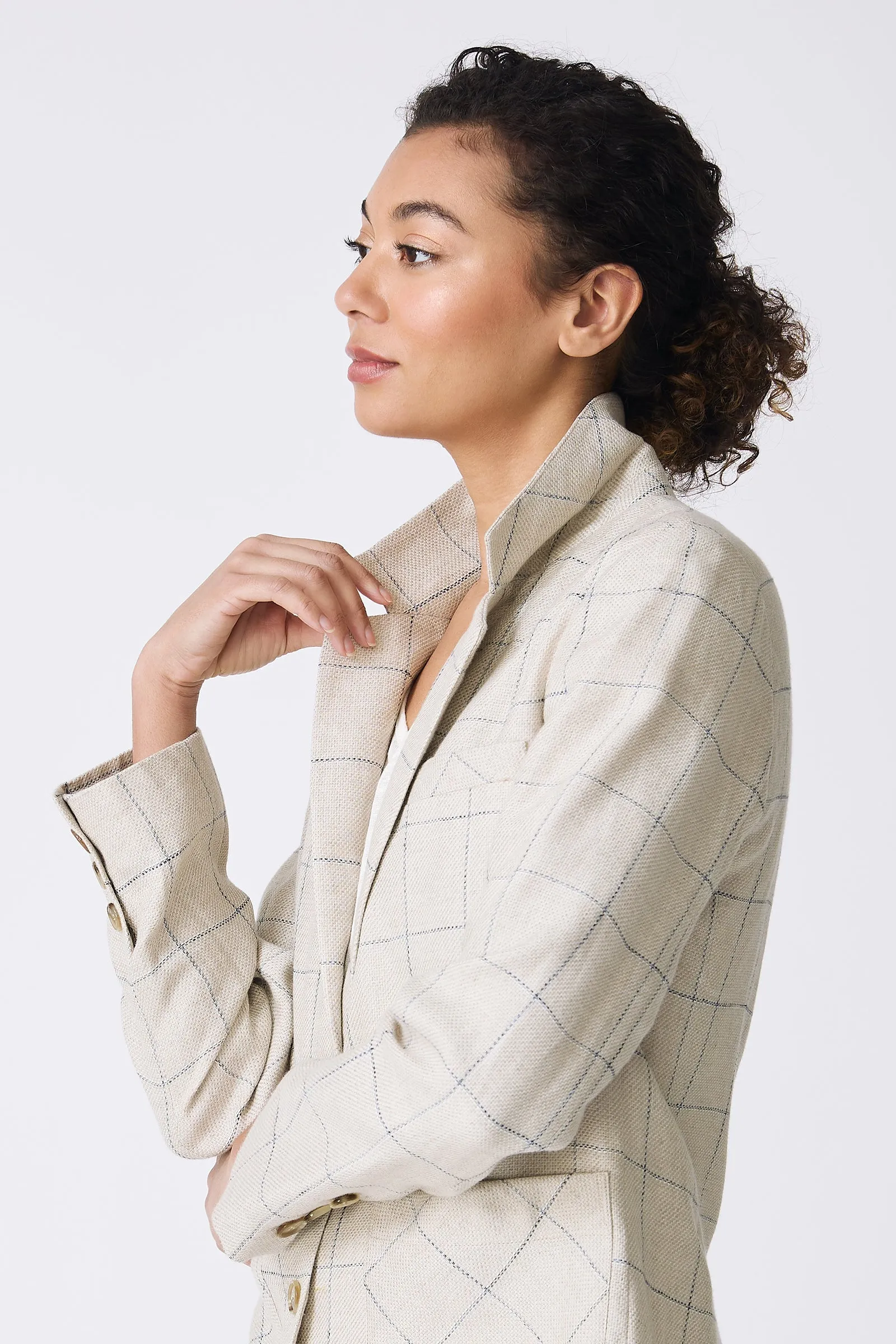 Castel Patch Pocket Blazer - Windowpane