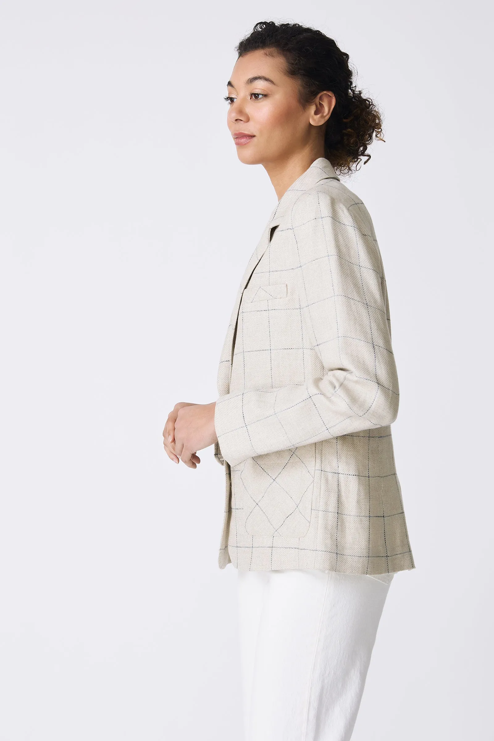 Castel Patch Pocket Blazer - Windowpane