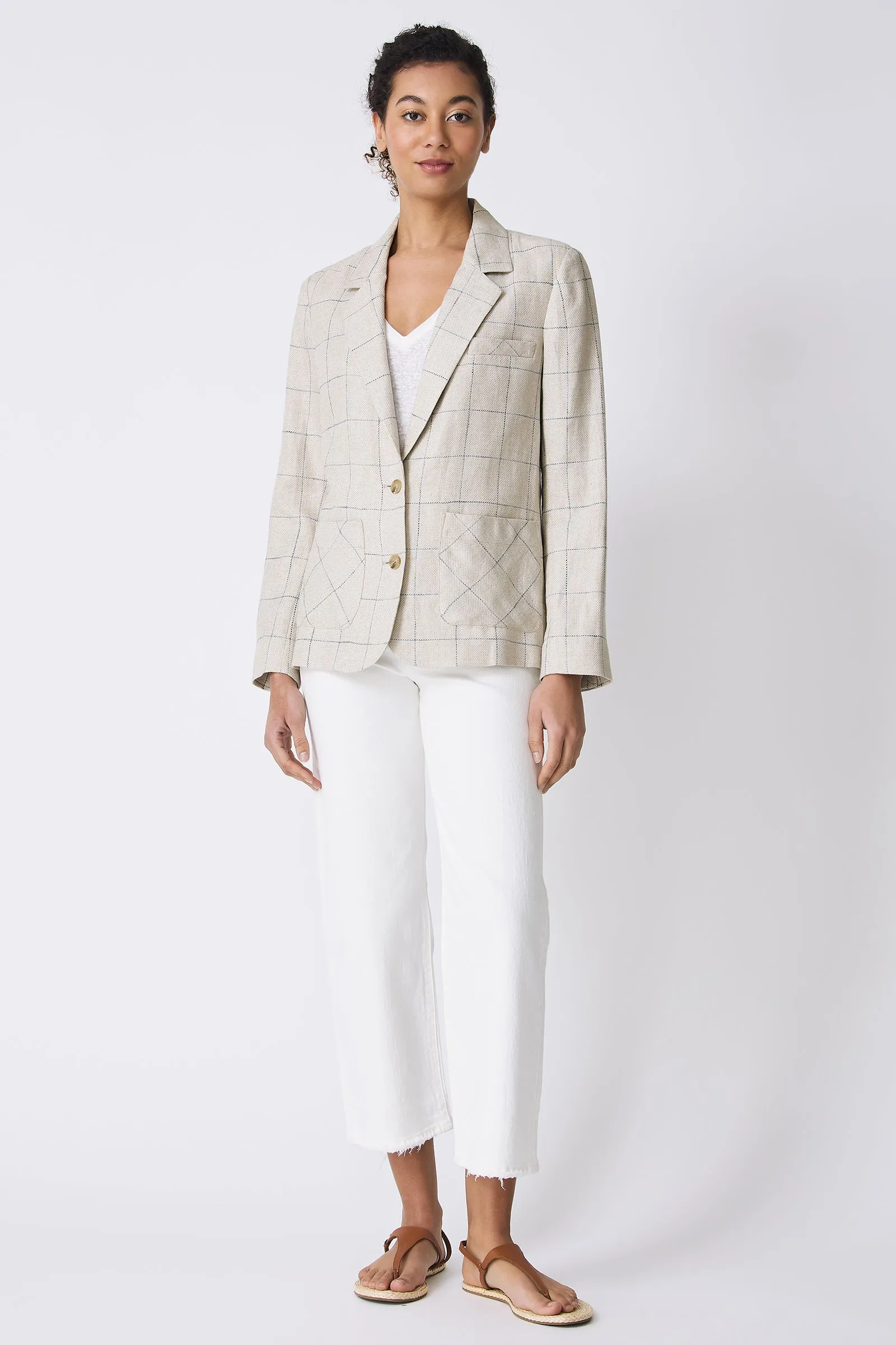 Castel Patch Pocket Blazer - Windowpane
